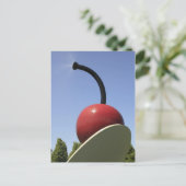 スプーン及びさくらんぼ散布 ポストカード (スタンド正面)