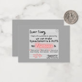 スプーン家の日記 ノートカード (正面/裏面インサイチュ)