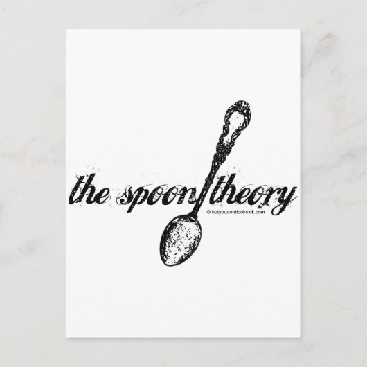 スプーン理論 ポストカード (正面)