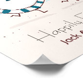 スプーン走遠くにビーチ結婚式付き皿 ポスター (角)