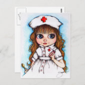 スプーン1杯の砂糖…ナース ポストカード (正面/裏面)