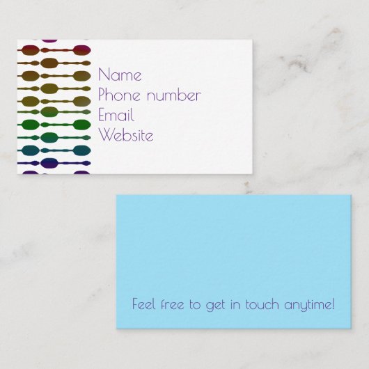 スプーン 名刺 (正面/裏面)