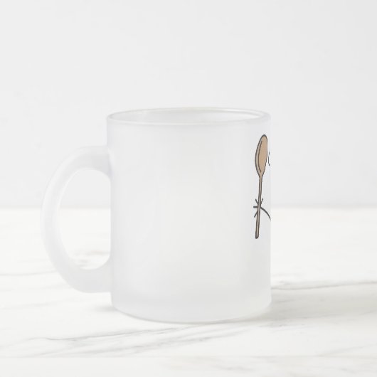 スプーンTシャツとギフト付きシェフ フロストグラスマグカップ (左)