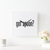 スプ得ン スクエア壁時計 (ホーム)