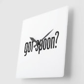 スプ得ン スクエア壁時計 (傾斜)