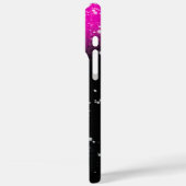 スプ絵を描レーブラックピンクと青の名前 Case-Mate iPhoneケース (裏面 / 左)