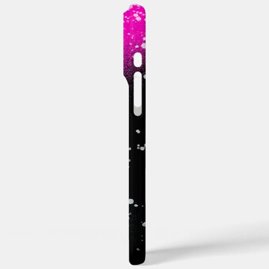 スプ絵を描レーブラックピンクと青の名前 Case-Mate iPhoneケース (裏面 / 左)