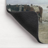 スヘーフェニンゲン1876年のビーチのボート マウスパッド (コーナー)