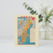 スベリージスウェーデンヴィンテージポスター1931 ポストカード (スタンド正面)