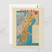 スベリージスウェーデンヴィンテージポスター1931 ポストカード (正面/裏面)