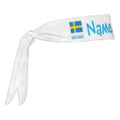 スベリージュオッシュヴェンスクフラガメッドブルーパーソナライズされた タイヘッドバンド (回転270)