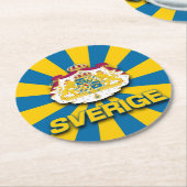 スベリージュコート・オブ・アームズ ラウンドペーパーコースター (アングル)