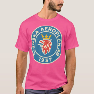 スベンスカアエロプランAB 1937カスタムレトロ Tシャツ