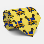 スベンスカスウェーデンラクロス国旗のタイ ネクタイ (ロール)