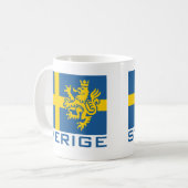 スベージュ国旗 コーヒーマグカップ (正面左)