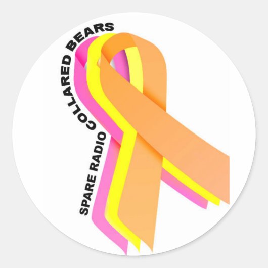 スペアのラジオ放送クマ！ ラウンドシール (正面)