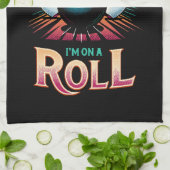 スペアのIM転が -ボーリング キッチンタオル (折り畳み)