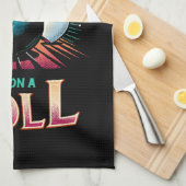 スペアのIM転が -ボーリング キッチンタオル (四つ折り)