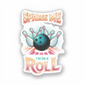 スペアのIM転が -ボーリング シール (正面)