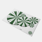 スペアミントストライプキャンディ ドアマット (アングル)