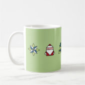 スペアミント折り紙クリスマス コーヒーマグカップ (左)