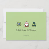 スペアミント折り紙クリスマス シーズンカード (正面)