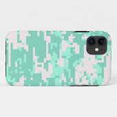 スペアミント デジタルカモパターン Case-Mate iPhoneケース (裏面(横))
