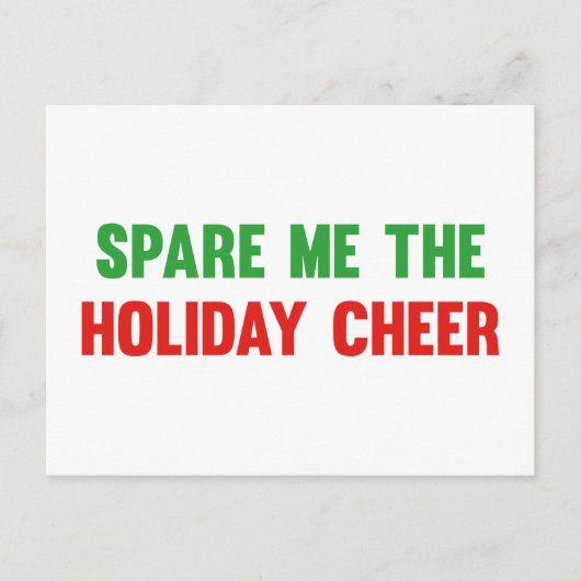 スペアミーザホリデイ応援 シーズンポストカード (正面)