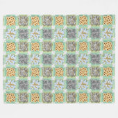 スペア部品キフェイクルト フリースブランケット (正面(横))