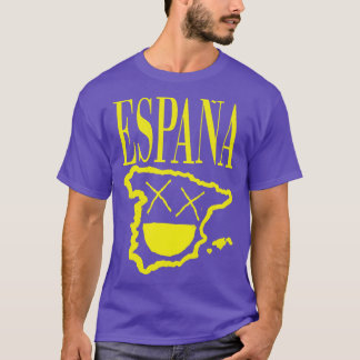 スペイグランジンXスペインのアイズ微笑み顔黄 Tシャツ
