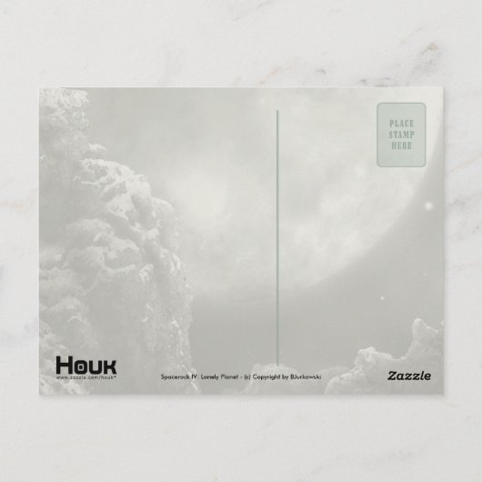 スペイジェロックIV:孤独な惑星 ポストカード (裏面)