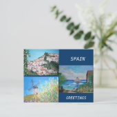 スペインあいさつ文はがき ポストカード (スタンド正面)