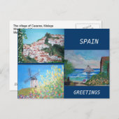 スペインあいさつ文はがき ポストカード (正面/裏面)