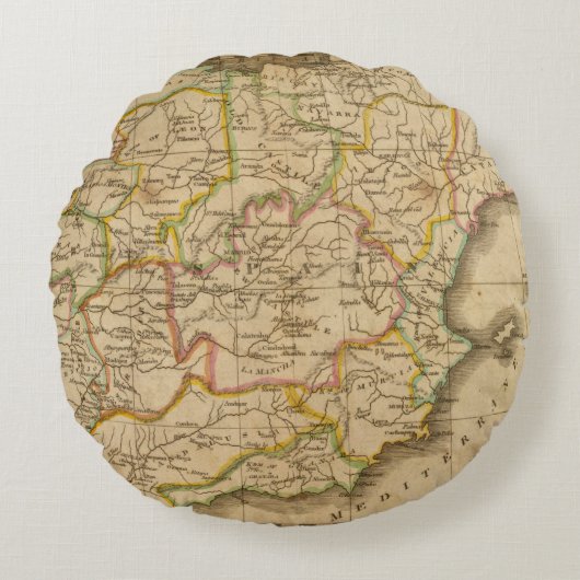 スペインおよびポルトガル4 ラウンドクッション (正面)