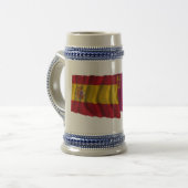 スペインおよびムルシアの振る旗 ビールジョッキ (正面左)