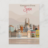 スペインからの挨拶 ポストカード (正面)