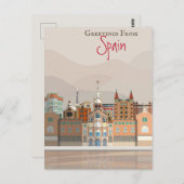 スペインからの挨拶 ポストカード (正面/裏面)