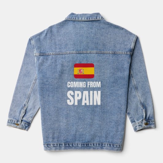 スペインから来て デニムジャケット (裏面)