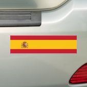 スペインかスペインのな旗 バンパーステッカー (車上)