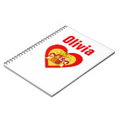 スペインかスペイン語によって旗インスパイアPersonnalised ノートブック (左側)