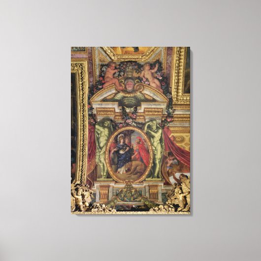 スペインがフランスの高貴さを認識 キャンバスプリント (正面)