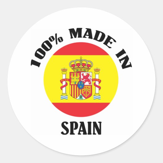 スペインで100% ラウンドシール (正面)
