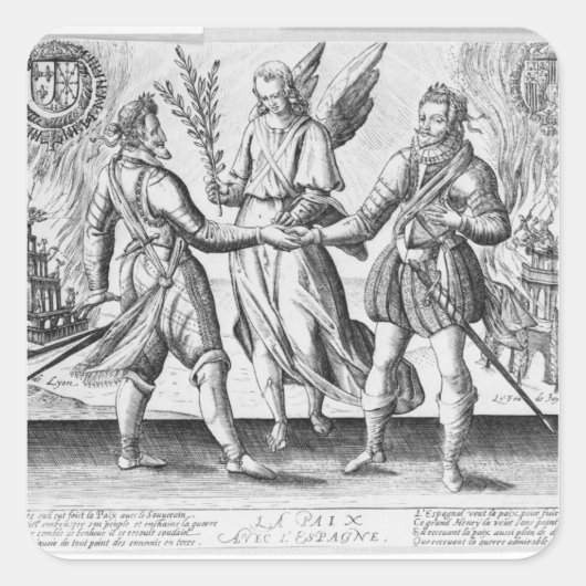 スペインとの平和 スクエアシール (正面)