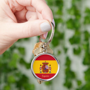スペインとスペインの国旗のファッション、旅行/スポーツファン キーホルダー