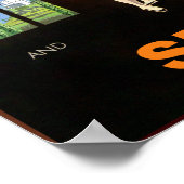 スペインとポルトガル旅行のポスター。 ポスター (角)