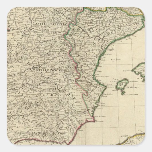 スペインとポルトガル スクエアシール (正面)