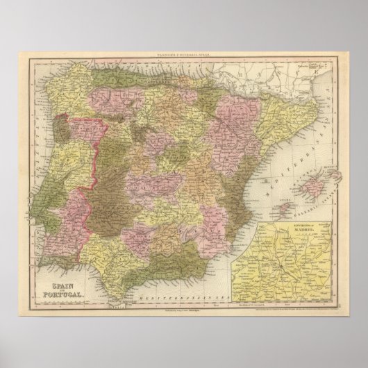 スペインとポルトガル ポスター (正面)