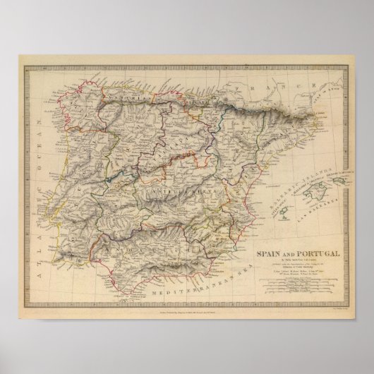 スペインとポルトガル ポスター (正面)