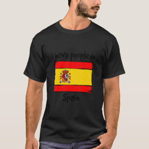 スペインに知り合いがいる スペイン国旗 Tシャツ