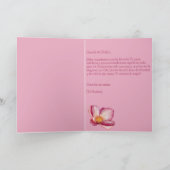 スペインのおばさん誕生日用水色ピンクの花 カード (内部)